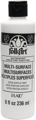 FolkArt Multi-Surface Acrylic Paint 8oz-Titanium White