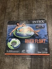 Intex River Run 1 Person Inflatable Floating Tube Raft for Lake/Pool