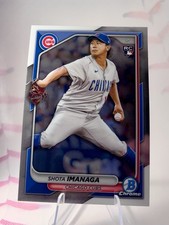 SHOTA IMANAGA 2024 BOWMAN CHROME ROOKIE CARD #41 CUBS. rookie card picture