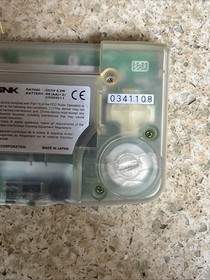 Neo Geo Pocket Color SNK Console Crystal Clear