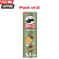 (2 Pack) Pringles 7-Layer Dip Potato Crisps C...