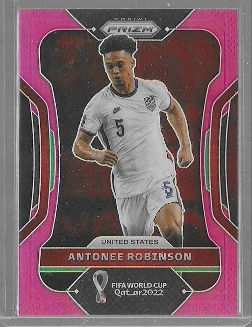 2022 Prizm World Cup Antonee Robinson Pink SP Prizm #199 USA