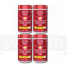 Seven Seas Pure Cod Liver Oil 120 Capsules-PA...