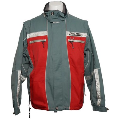 Anzi Besson, Skijacke, Herren, Größe: 50, Grau/Rot/Weiß, Polyamid/Polyester #rJH