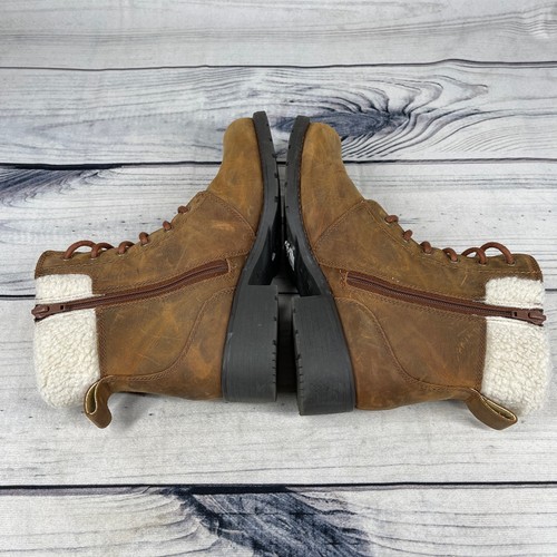 Clarks Boots Orinoco Dusk Womens Leather Sheerling Winter Boots Size 8 - Picture 6 of 11
