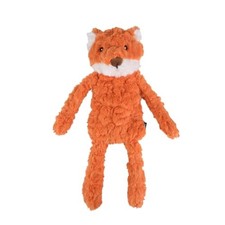 CHEWFFON Stuffless Dog Toy Interactive Dog Toy Fox Design Plush Squeaky Toy