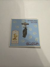 Sterling Silver Winnie The Pooh Van Dell Pendant Charm   G 