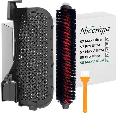 Wasserfilter & Reinigungsbürsten-Set kompatibel für Roborock S8 MaxV Ultra