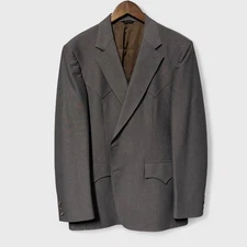 Vintage H Bar C Ranchwear Western Suit Jacket - Size 46 - 1970's Cowboy