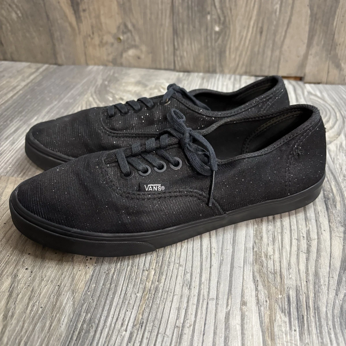 - VANS Authentic Off The Wall Black Glitter Sneakers‎ Size 6.5 New Authentic Shoe in Faded Black | Vans main image 3