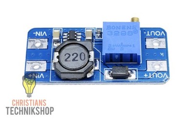 DC/DC MT3608 28V 2A Stepup-Modul | Verstärken von Spannungen | für Arduino
