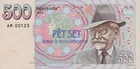 NEW!!  500  korun - Ceskoslovensko - Alfons Mucha (numbered AM series) - Gabris