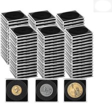 160 Acrylic Coin Collection Cases with Adjustable Sponge for Ultimate Protection