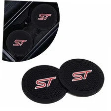 2 Pack ST Car Cup Holder, Non-Slip Cup Coasters for Fashion car Interior St