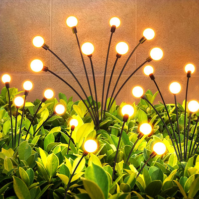 GEARLITE Firefly Solarlampen Für Außen Garten 4 Stück, 32LED Superhelle 2 Lichtm