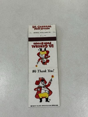 Lil Little General Food Stores Vintage Matchbook Cover F