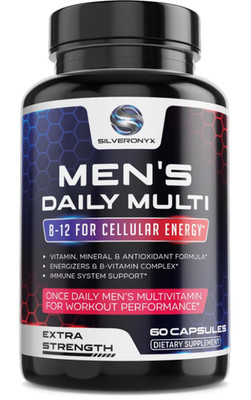 Men's Multivitamin, Methylated B-Vitamins, Clean Label & Vegan, High Strength Fo