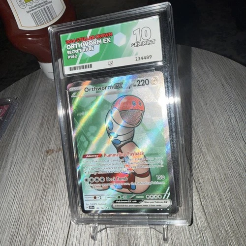 Pokemon Orthworm ex Holo #162/142 Stellar Crown 2024 - ace 10 -low pop