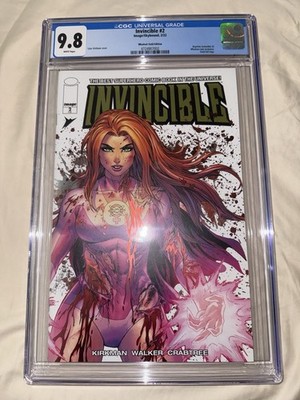 Invincible #2 Whatnot Battle Damage Gold Foil Atom Eve CGC 9.8 - Tyler Kirkham