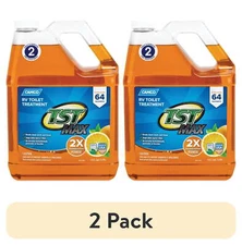 (2 pack) Camco TST MAX RV Toilet Treatment - Septic Safe - Orange, 1 Gallon