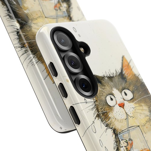 Cat Art Straw Orange Beverage Phone Case for iPhone, Samsung Galaxy, Pixel - 第 144/240 張圖片