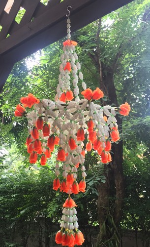 Thai Ancient Style Handmade Hanging Flowers Raya Noi Home Decor Gift Small Size - 第 13/30 張圖片
