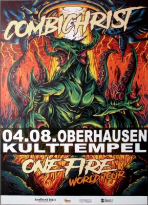 COMBICHRIST - 2019 - Plakat - In Concert - One Fire Tour - Poster - Oberhausen
