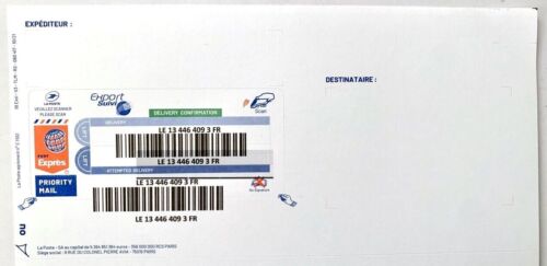 50 étiquettes EXPORT SUIVI international sticker europe monde lettre suivie - Photo 1/1