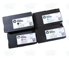4pk Genuine HP 950XL Black  951XL 3-Color OfficeJet Pro 8100 8600
