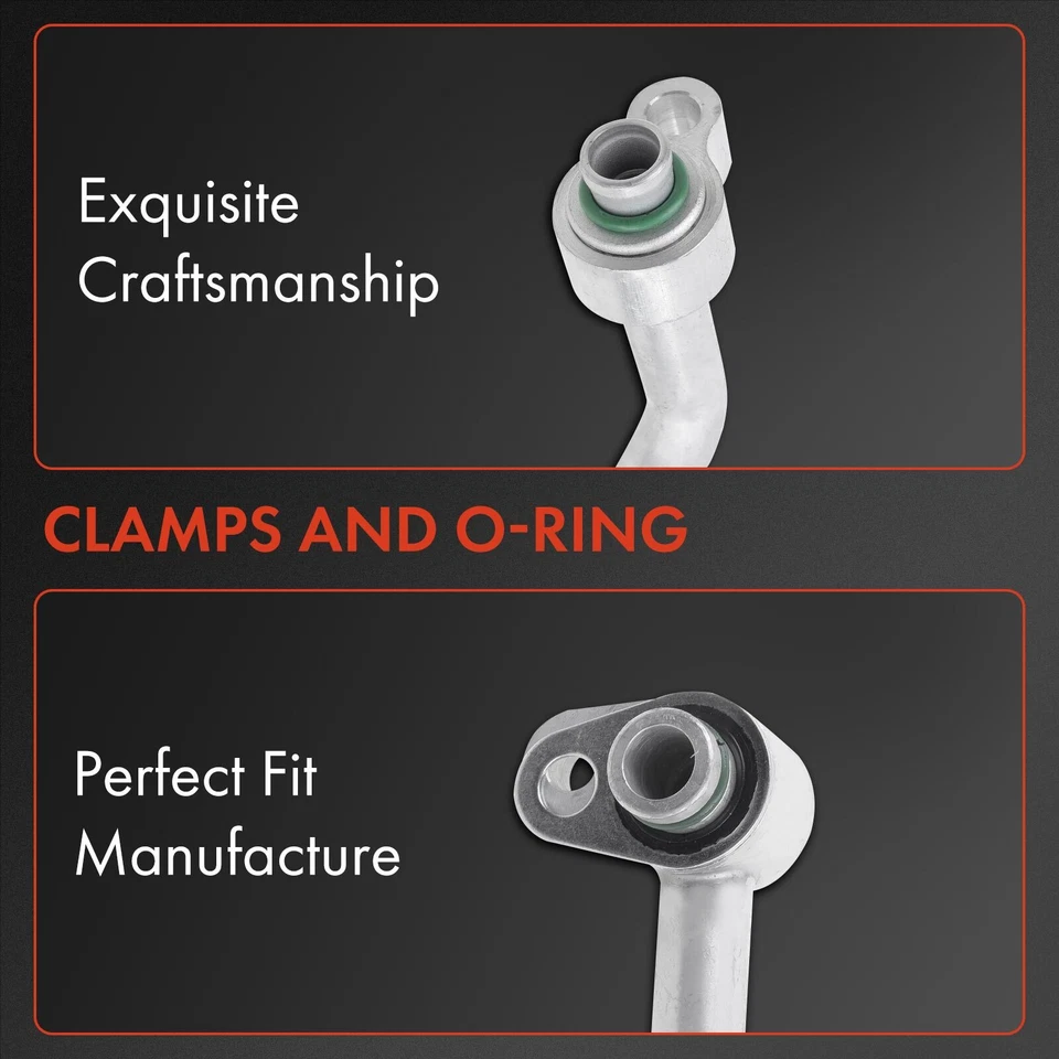 Conjunto de manguera de aire acondicionado de succión y descarga para Ford Fiesta 2011 2012 2013 L4 1,6 L Foto 3 de 4