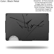 Custom DUANE EDDY Laser Engraved Signature Wallet - Pick A Wallet Color