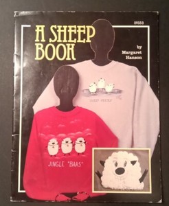 A Sheep Book Sweatshirt Design Craft Fabric Painting Patterns Humor Christmas ++