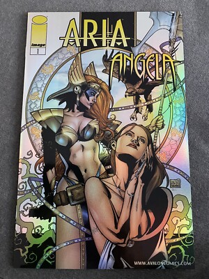 Aria Angela Vol. 1 #1 (2000), Holo Foil Variant Cover Image Comics Jay Anacleto