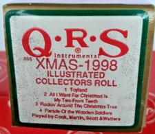 QRS piano roll Xmas 1998 Illustrated Collectors Roll 4 songs