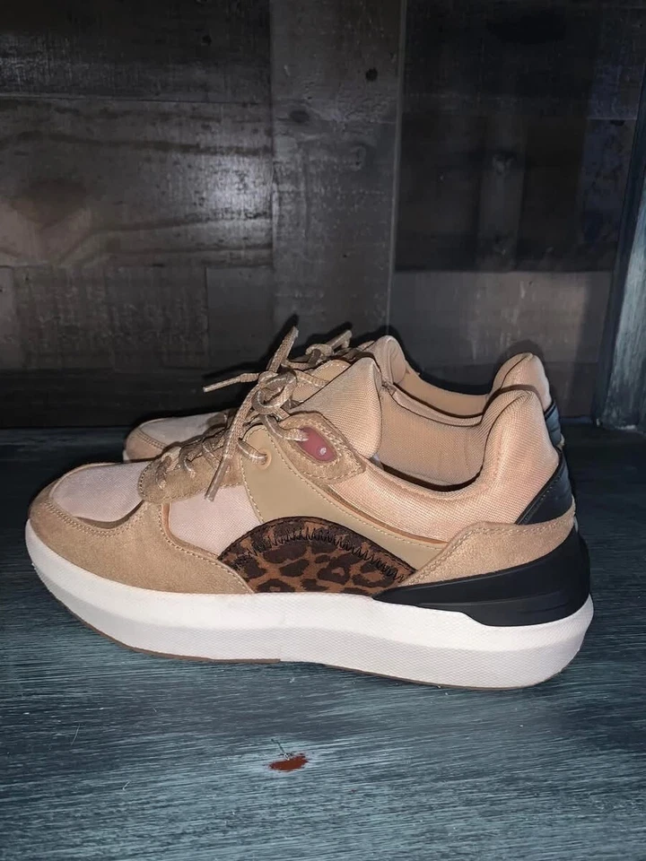 Zapatillas deportivas Zara oro rosa carey para mujer de moda talla 7,5” Foto 4 de 4