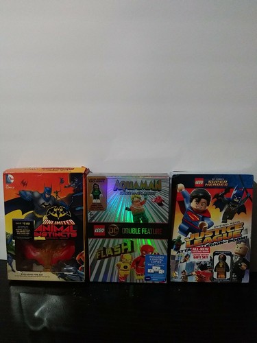 LEGO DC Double Feature: Aquaman flash batman and justice league dvd sealed 3 dvd