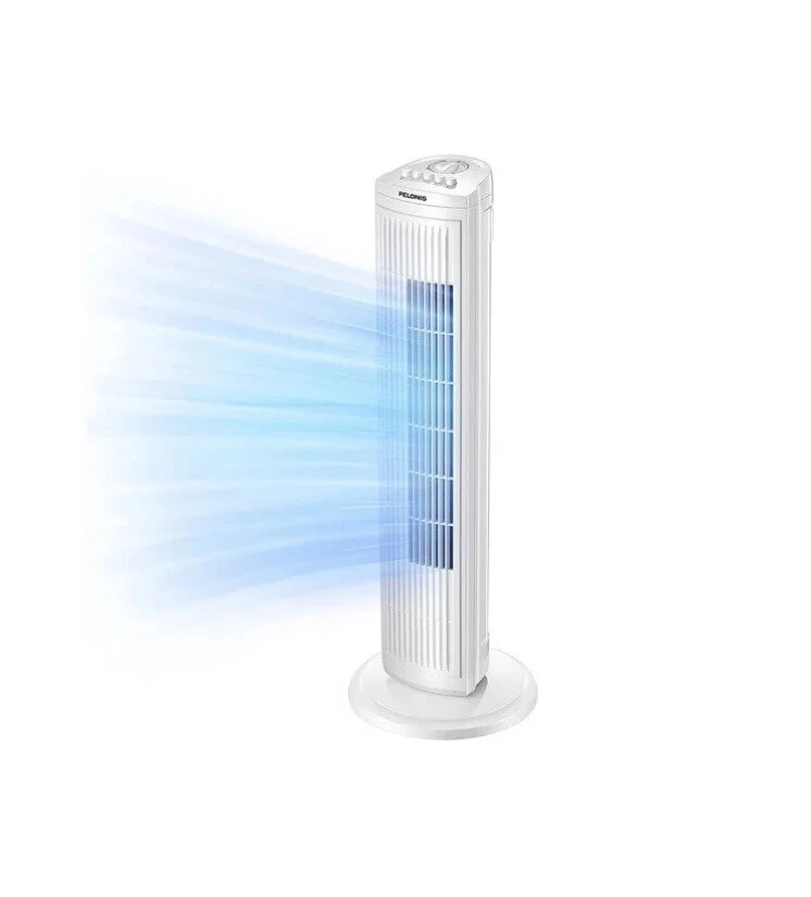 Tower Fan PELONIS 30 Inch Oscillating Quiet 3 Speed 2hr Timer FZ10-19MA  White. | eBay