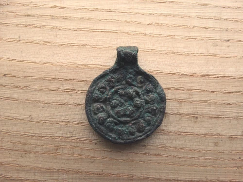 Rare Viking big neck pendant in the form of coins. ca 9-10 century AD