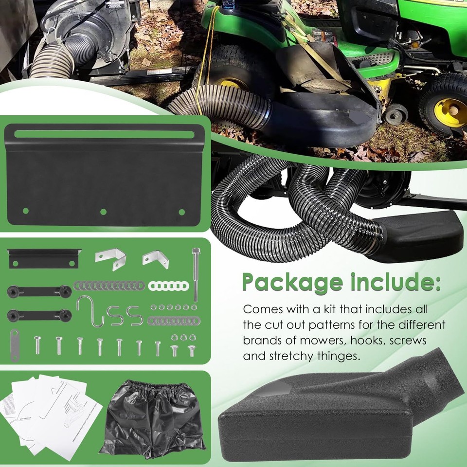 for AgriFab Lawn 62468 Leaf Vacuum Bagger Deck Boot Chute MowNVac