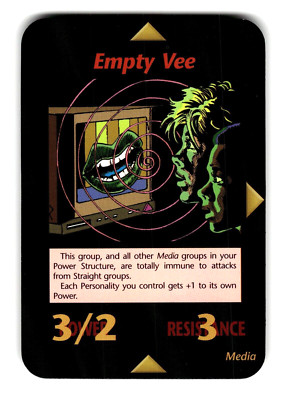 Empty Vee Base Set Card INWO Illuminati New World Order Game | eBay
