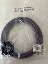10 PACK - 10' FT CAT6 PURPLE PATCH CORD ETHERNET NETWORK CABLE.