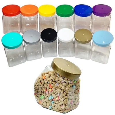 TRULY SWEET CANDY Plastic Storage Jar Food Cereal Spices Kitchen Garage Organisation 2.5L 2480ml