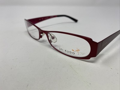 Jai Kudo (1112) 503 M11 52-17-135 Red Full Rim Metal Eyeglasses 