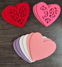 Darice Felties Value Pack Shapes Heart Felt Bases 12pc FLT-2757