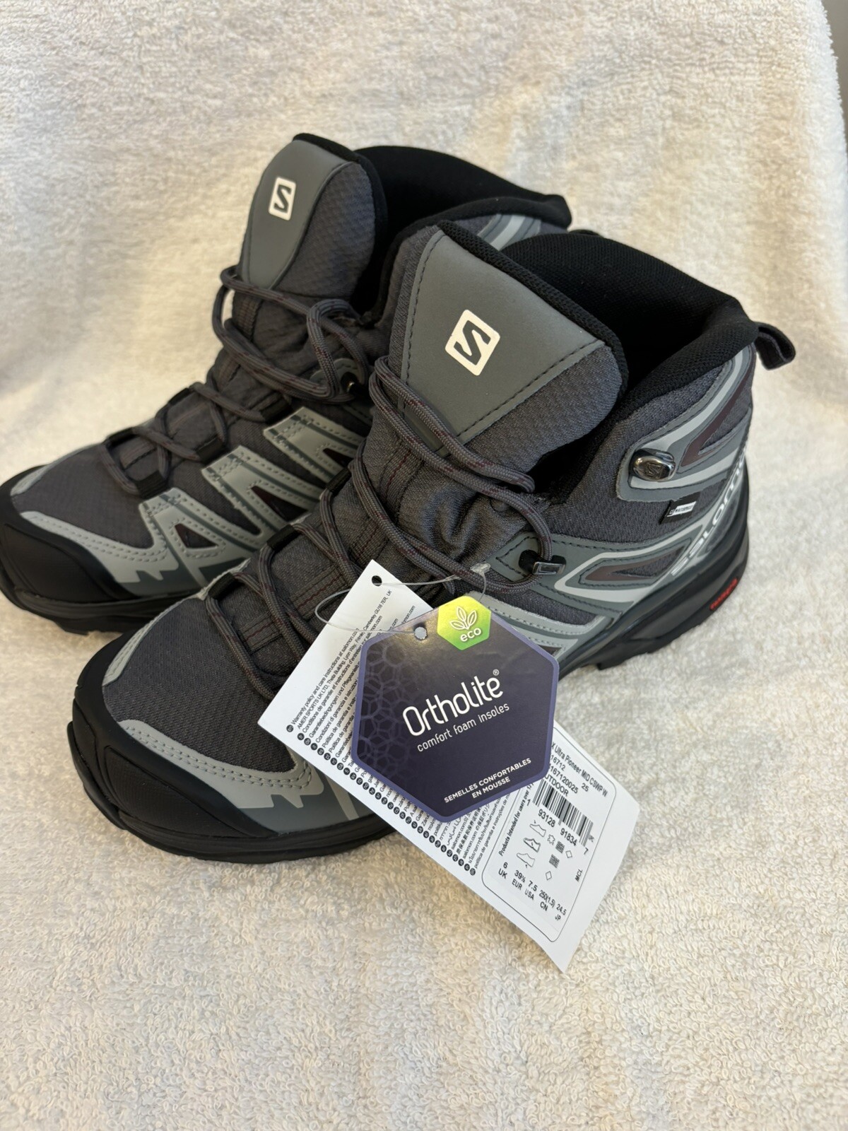 Salomon Donna Taglia 7 5 X Ultra Pioneer Mid CSWP Impermeabile Escursionismo (416712) NUOVO!