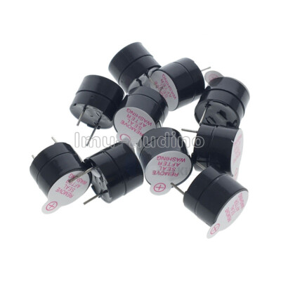 5PCS Active Buzzer 12mm 3V Magnetic Long Continous Beep Tone Alarm Ringer NEW