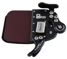 Decut tiro con l'arco BARBI arco nudo doppio strato pelle scheda dito alluminio LH RH