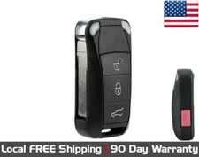 1x New Quality Replacement Flip Key Fob Remote For 2005-2011 Porsche Cayenne