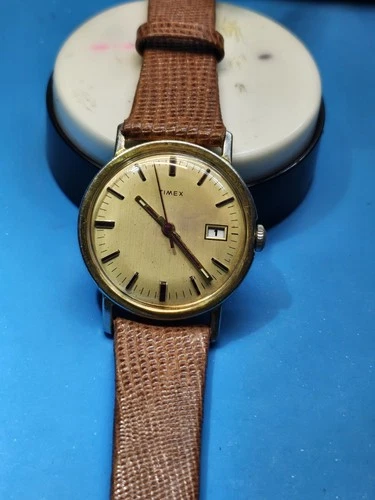 Timex Men's Vintage Mechanical Water-Resistant Watch Serviced.