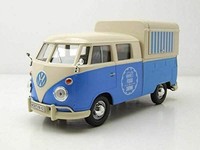 Vw Type 2 (T1) 1965 Delivery Van Food Truck Blau 1:24 Modell Motormax